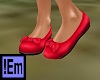 !Em Red Slippers Flats