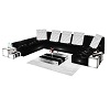 white & black couch /ani