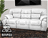 ⚓ White Leather Sofa
