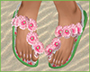 Flip Flops Flower Pink