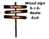 Wood sign 