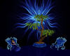 R&R Blue Tropical Palm