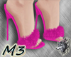M3 Amora Fur Heels Pink