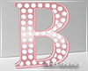 H. Pink Marquee Letter B