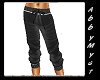 A.M. Sporty Pants-Black