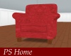 PS Red Suede Chair
