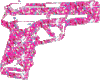 glitter pink gun