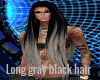 Long BlackGray hair
