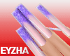 ✞ Purple Glitter Nails