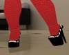 Red Socks Skull Heels