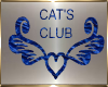 Cats Blue Club Sign