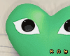 . Heart Pillow Green