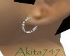 Akitas diamond earring L