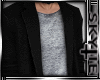 Long coat /black white