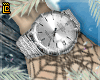 silver watch drip