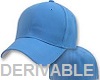 Solid blue hat