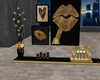 Gold Black Shelf