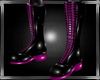 b pink duple boots M