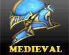 Medieval Helmet 01 Blue
