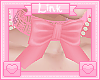 [L] Pink Bow Choker