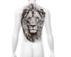 AS Lion Back Tattoo