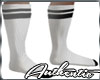 Calf Socks Blk & White 