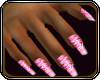 t| Pink Zebra nails