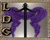 Purple Furry Boa