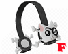F- White Cat Headphones