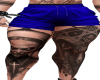 SHORTS BLUE + TATOO