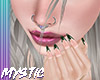 Green French Tip Nails