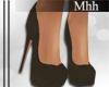 M' Dark brown heels