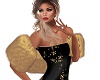 Elegant Golden Fur Stole