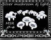 Silver mushroom dj light