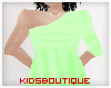 -Child Green Fluff Dress