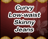 [E]Low-waist Jeans Red