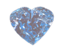 blue heart diamond