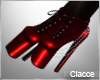 C red boots