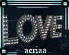 *AE* Love sign wall