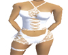 A  sexy white  corset