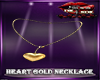 necklace gold heart
