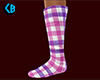 Pink Purple Sock Plaid F