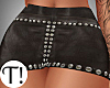 T! Leather Stud Skirt