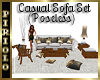 Casual Sofa Set Poseless