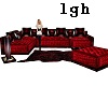 LGH pose couch red