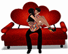 Hearts Sofa Kiss