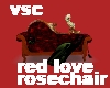 vsc red love rose chair