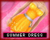 * Summer dress - orange