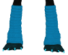 Blue furry boot w/feet