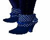 *F70 Blue Ankle Boots